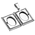 thumbnail image 4 of Stainless Steel Silver-Tone Book Locket, 20", 4 of 5