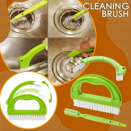 

Didtye 3 In 1 Cleaning Brush Tank Grout Brush Tile Bathtub Wate Cleaning