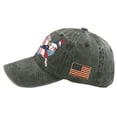 thumbnail image 6 of 250th Anniversary USA Adjustable Hat Independence Day American Flag Cap Distressed Washed Casual Cap 1776-2026 Patriotic Tribute Hat,Camouflage Green, 6 of 6