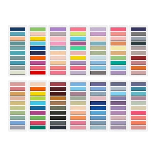 PestañAs de Libros de 140 Colores para Anotar, PestañAs Adhesivas, Notas Adhesivas Transparentes, Marcadores de PáGina Morandi para Cuadernos, (2800 Unidades)