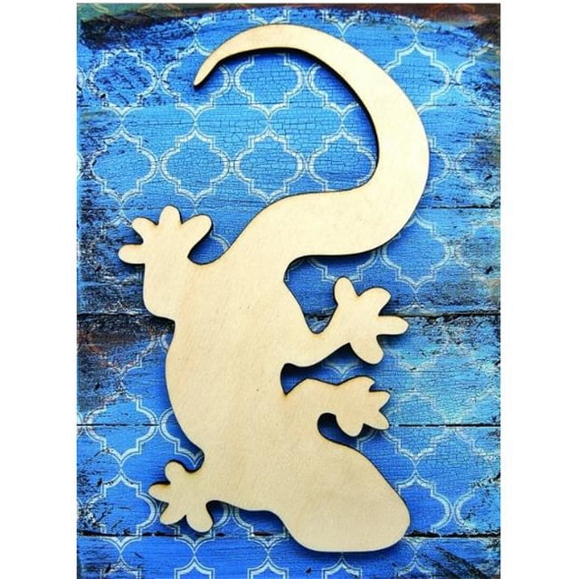 Designocracy 98434-08 Gecko Art à Bord Décor Mural