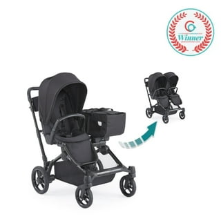 Familidoo H3E 3 Seat Baby Stroller - Double Canopy Triplet Stroller with  Reclining Seats - Daycare Strollers for 3 Kids - Safety Harness for Safe  and