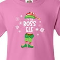 thumbnail image 4 of Inktastic Funny Christmas I'm the Boss Elf with Shoes and Hat Youth T-Shirt, 4 of 5