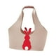 thumbnail image 2 of Contenedor de cesta de Pascua con asa, bolsa de mano reutilizable para guardar dulces Caqui, 2 of 9