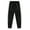 Black / White, variant on Kids and Boys Athletic Track Jogger Pants - with Ribbed Cuff Leg
