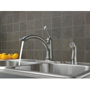 Delta Linden Single-Handle Kitchen Faucet w/ Sprayer - 4453-AR-DST - Arctic Stainless