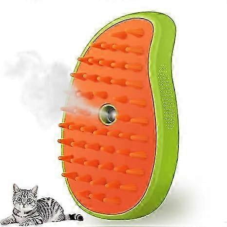 Cat Steam Brush, 3 in 1 Cat Steamy Brush Cleanser, Silicone Massage Grooming