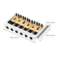 thumbnail image 2 of HEATSHAKING Pont Rigide en Cuivre Durable pour Guitare Électrique avec Outils d'Installation et Hauteur Réglable, 2 of 6