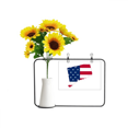 thumbnail image 1 of Connectic USA Map Stars tripes Flag Shape Artificial Sunflower Vases Bottle Blessing Card, 1 of 3