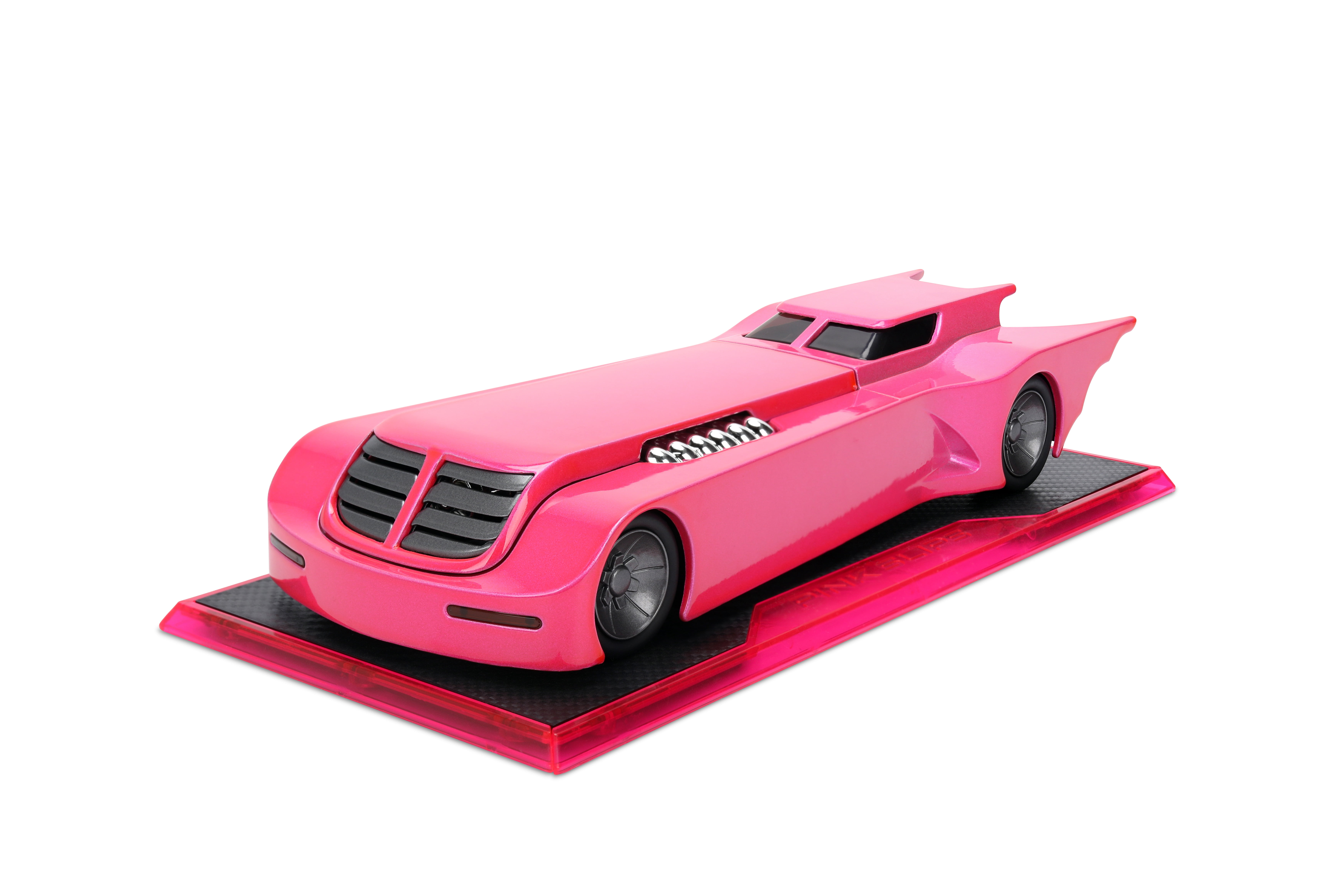 Jada Toys Pink Slips Batman The Animated Series Batmobile , 1:24 Scale, Die-cast Car, Model Vehicles(Pink)