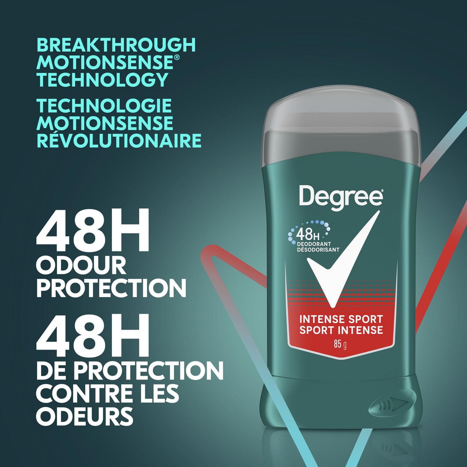 Degree Men Deodorant Stick, Intense Sport, 48-Hour odour Protection deodorant For Men