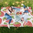 thumbnail image 6 of Summer Time Strawberry Extra Large Picnic Beach Blanket Waterproof Sand Proof Portable Outdoor Mat 80x118, 6 of 9