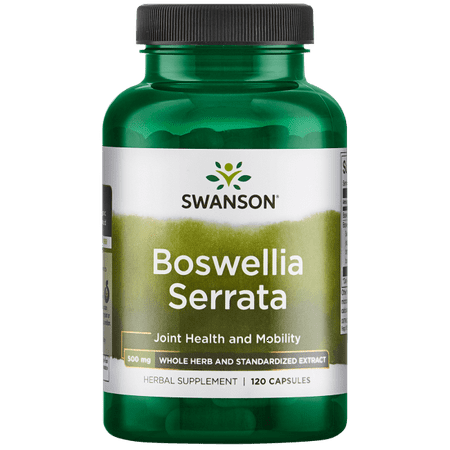 Sooth Herb Tea Extract - Swanson Boswellia Serrata - Whole Herb & Standardized Extract 120 Caps
