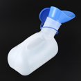 thumbnail image 5 of Botella de orina portátil Botella de orina 1000ml para hombres Mujeres Viajes y campamentos Blanco y azul Blanco Azul, Blanco Azul, 5 of 5