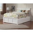 thumbnail image 5 of AFI Madison Platform Bed with Matching Foot Board with 2 Urban Bed Drawers-Color:White,Size:Queen, 5 of 6