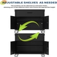thumbnail image 3 of Danolapsi Rolling Metal Storage Cabinet with Lock, 35.4" High Tool Organizer with Drawer, Adjustable Shelves & Wheels, Heavy Duty Rust-Resistant Tool Cabinet for Garage, Warehouse, Office, 3 of 8