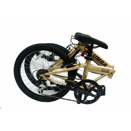 Columba PR20S1 Folding Bike Gold (PR20S1_GLD) (Best Folding Bike Under 500)