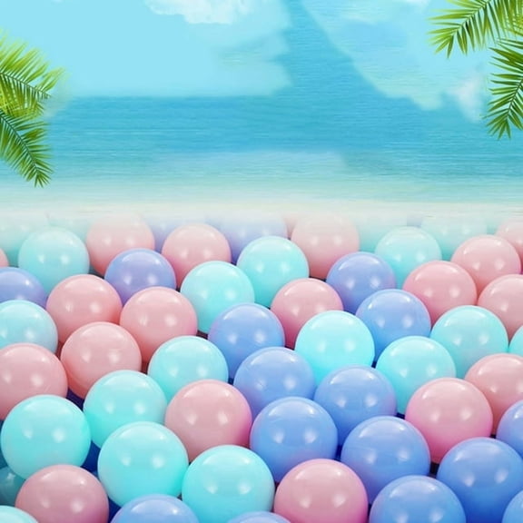 Biplut 100Pcs Ball Pit Balls Funny Long Life Span Plastic Boys Girls Mixed Colors Ocean Balls Pool Accessories