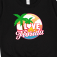 thumbnail image 3 of Inktastic I Love Florida with Ocean and Palm Trees Toddler Sweatshirt, 3 of 4