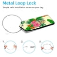 thumbnail image 2 of Square 2Pack PU Leather Skull Cruise Luggage Tag with Privacy Cover and Stainless Steel Ring - Suitable for Travel Handbags Backpacks Luggage Tags, 2 of 6