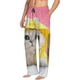 thumbnail image 2 of Yiaed A Funny Cat Print Men's Lounge Pants, Loose PJ Bottoms, Long Pajama Pants for Men-Large, 2 of 5