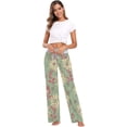 thumbnail image 6 of GZHJMY Women's Pajama Pants Flowers and Leaves Comfy Stretch Sleepwear Essentials womens Lightweight Lounge Terry Pajama Pant, Large, 6 of 7