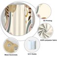thumbnail image 5 of Vintage Farmhouse Shower Curtain for Bathroom Accessories 36x72 Inch Mid Century Abstract Boho Mountains Modern Aesthetic Shower Curtains Waterproof Polyester Fabric with 6 Hooks, 5 of 6
