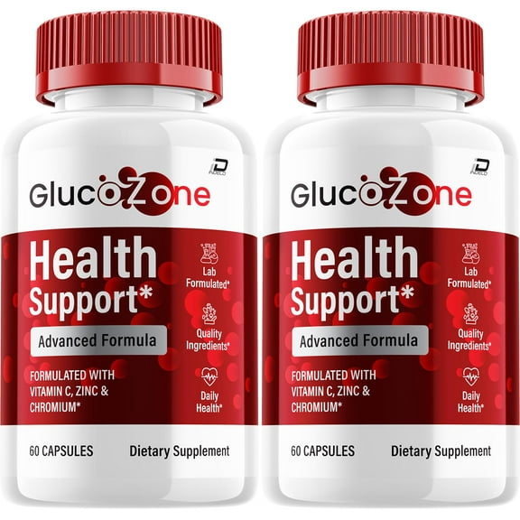 Glucozone Capsules – Gluco Zone All Natural Glycogen Support, 2 Pack, 120 Capsules