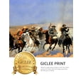 thumbnail image 5 of DECORARTS - A Dash for the Timber by Frederic Remington. Giclee Prints on Acid Free Cotton Canvas. Classic Art Reproduction in Fine Art Frame. Total Size w/ Frame: 30x22 in, 5 of 6