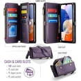 thumbnail image 2 of for Samsung Galaxy A14 Wallet Case with RFID Protection, Card Slots, Kickstand, Detachable Strap – Shockproof PU Leather Flip Crossbody Phone Cover Galaxy A14, 2 of 9