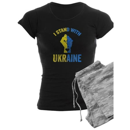 

CafePress - Support Ukraine I Stand With Ukraine Ukrai Pajamas - Women s Dark Pajamas