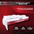 thumbnail image 2 of ABN Clear Plastic Sheeting 10 Micron 16’ x 350’ Feet Transparent Film, 2 of 7