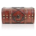 thumbnail image 2 of Pirate Treasure Chest Storage Box Ji 138x91x94 Durable Wood, 2 of 7