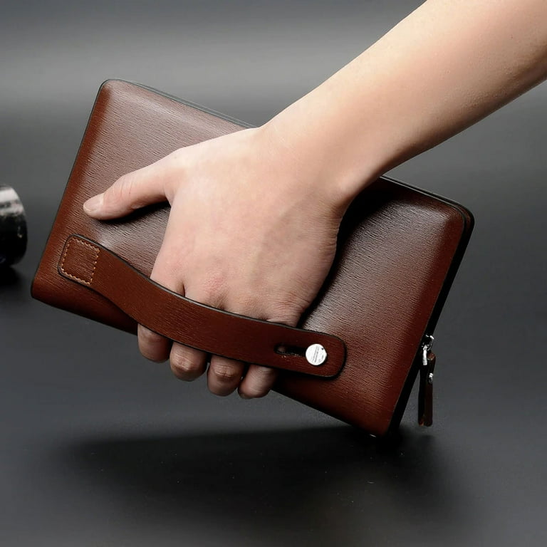 QUARRYUS Men's High Quality Leather Clutches