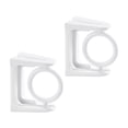 thumbnail image 2 of 2pcs Curtain Rod Holders Shower Rods Mounts Adhesive Wall Mounted Holders, 2 of 8