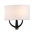 thumbnail image 2 of Varaluz Patchwork 2-Lt Sconce - Black/Satin Brass, 2 of 4