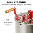 thumbnail image 6 of 2/4 Frames Stainless Steel Honey Extractor | Manual Beekeeping Spinner | Apiary Centrifuge with Adjustable Stand, 6 of 7