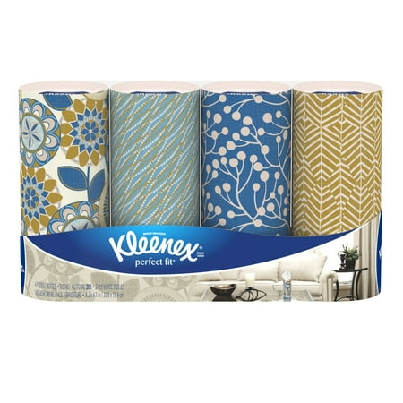 Kleenex Perfect Fit Facial Tissue, 3 Tubes