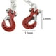 thumbnail image 3 of Cadena de seguridad para remolque de coche RC con gancho para Tamiya Axial SCX10 rojo, 3 of 7