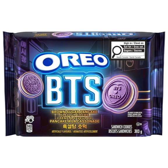 Biscuits-sandwiches OREO BTS à la crème à saveur de pancakes à la cassonade, édition limitée