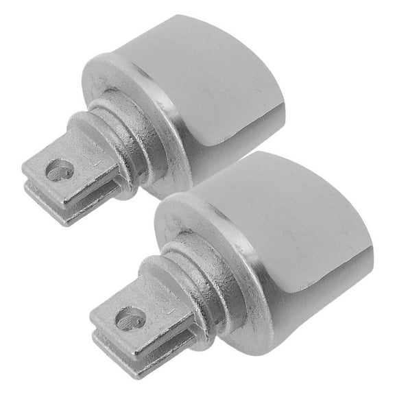 FOMIYES 2Pcs Stainless Steel Door Lock Knobs for Home Entry with Anti Theft Security and Universal Fit in Plated Silver