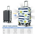 thumbnail image 6 of Disketp Daisy Striped Nautical Elastic Travel Luggage Cover Travel Suitcase Protective Cover For Trunk Case Apply To 18''-32'' Suitcase Cover-Small, 6 of 9