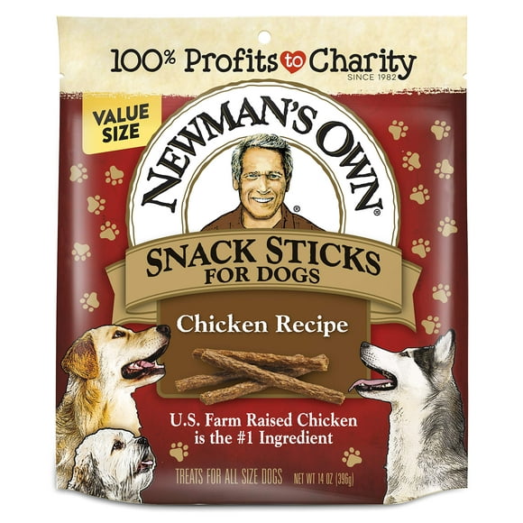 Newmans Own chicken Recipe Snack Sticks for Dogs, 14 oz Bag