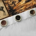 thumbnail image 4 of Feelyou Farmhouse Reindeer Moose Curtains Pack of 2 (42x84 Each), Western Lodge Cabin Curtains Blackout, Brown Plaid Checkered Bedroom Curtains, Curtains and Drapes Home Decor, 4 of 6