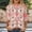 A496 Multicolor, variant on T Shirts for Women Crewneck Three Quarter Sleeve Boho Casual Loose Fit Floral Geometric Patchwork Print Soft Breathable Spring Tops Everyday Basic Fashion Tees