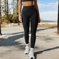 thumbnail image 2 of High-Waist Textured Seamless Leggings - X Large, Black, 2 of 6