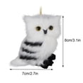 thumbnail image 2 of Hanging Owl Christmas Ornaments Mini Plush Owl Ornament Christmas Owl Furry Hanging Christmas Tree Decor, 2 of 13