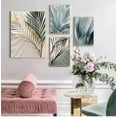 thumbnail image 2 of Pintura en lienzo de Arte de plantas de hojas de palma, Aloe botánico s e impresiones, imágenes de pared modulares para sala de estar, decoración del hogar, 2 of 4