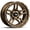 Matte Bronze, variant on RockTrix RT109 17 inch Wheel Compatible with Jeep Wrangler JK JL 17x9 5x5 Wheels (+12mm Offset, 5.5in Backspace) 5x5 PCD, 71.5mm Bore, Black, Also fits Commander Grand Cherokee Gladiator JT Rims