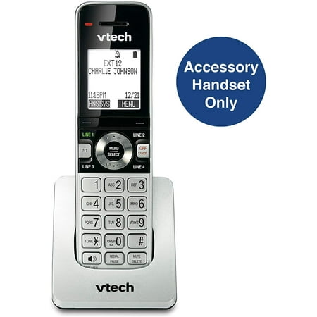 VTech UP407 ErisBusinessSystem Accessory Cordless Handset, Silver/Black | Requires a Main Console (UP416) or Extension Deskset (UP406) to Operate,.., By Brand